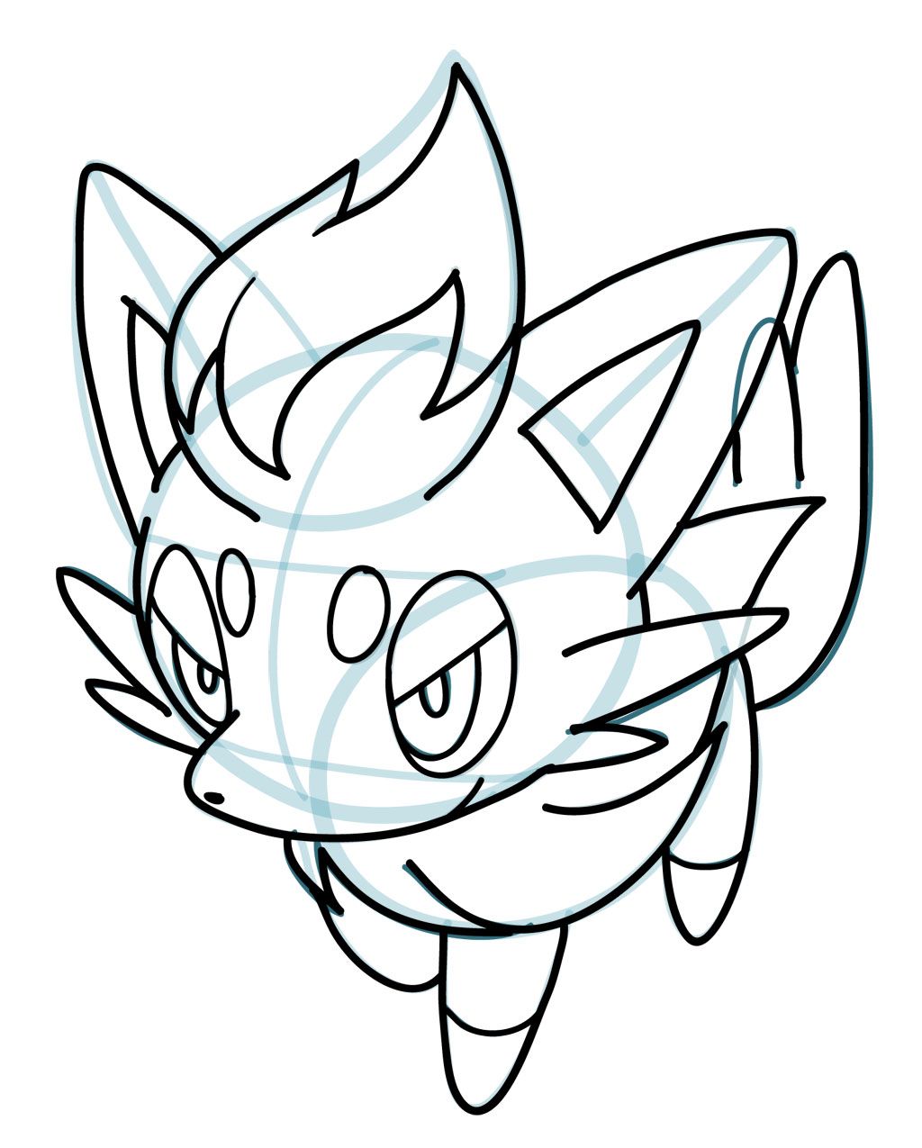 1024x1275 How To Draw Zorua Pokemon How To Draw Manga 3d Drawing Tips