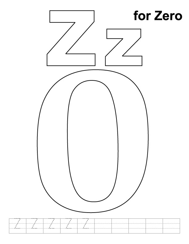 Z For Zero Coloring Page With Handwriting Practice Download Free 612x792 Z For Zero Coloring Page With Handwriting Practice Download Free