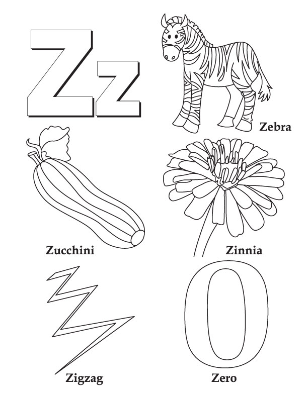 Letter Z Coloring Pages 612x792 Letter Z Coloring Pages