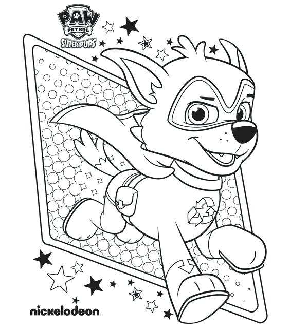 564x645 Paw Patrol Coloring Pages Super Pup Patrol Paw Patrol Coloring