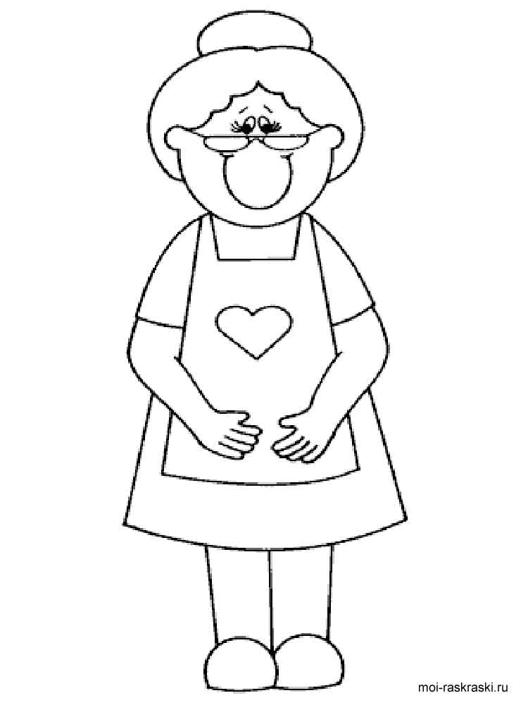 Granny Coloring Pages 750x1000 Granny Coloring Pages